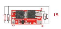 Плата защиты / зарядное устройство BMS 8650 Li-Ion 1 S