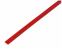 Трубка термоусаживаемая  7,0/3,5мм, красная, 1 шт. по 1м REXANT