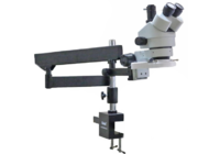 Микроскоп 37045A-FLB 7X45X тринокулярный на струбцине + подсветка
