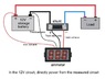 Вольтамперметр постоянного DC 0 - 100V 50A тока с выносным шунтом